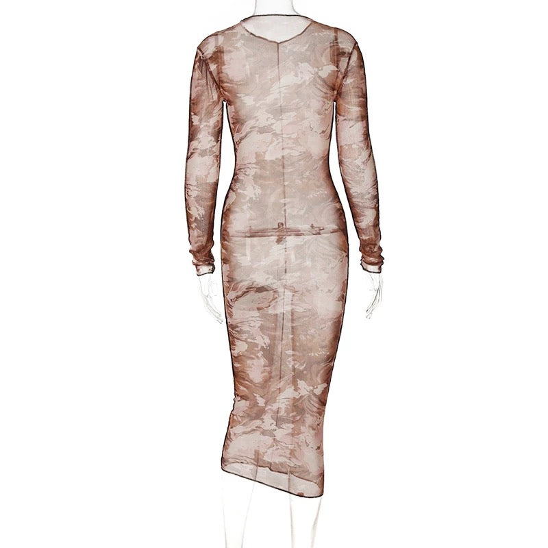 camo mesh dress by the way. Ciara Mesh Camo Dress in Olive Multi